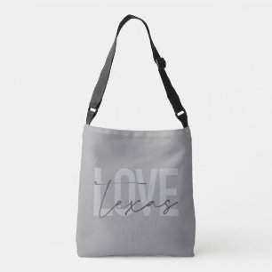 Bolsa Ajustável Simples, moderno, urbano, legal design Love Texas