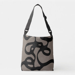 Bolsa Ajustável Sinais distantes: Abstrato preto e Cinza