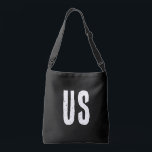 Bolsa Ajustável Sinais modernos de monograma preto e branco<br><div class="desc">Iniciais modernas em preto e branco para personalizar.</div>