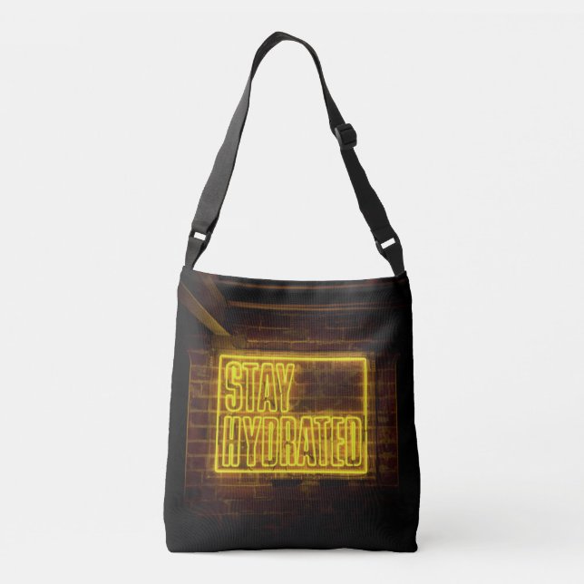Bolsa Ajustável Sinal de Neon Amarelo Hídrico (Verso)