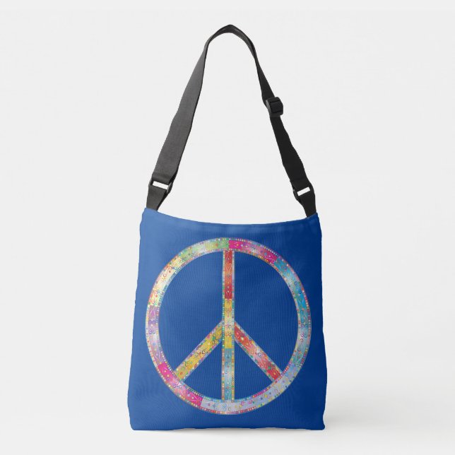 Bolsa Ajustável Sinal de Paz Colorido (Frente)