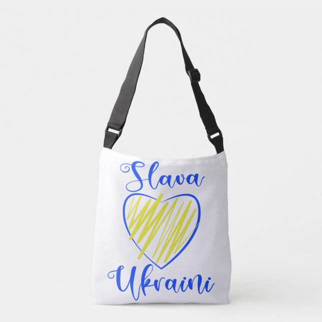 Bolsa Ajustável Slogan Slava Ucraniano Glória à Ucrânia (Frente)