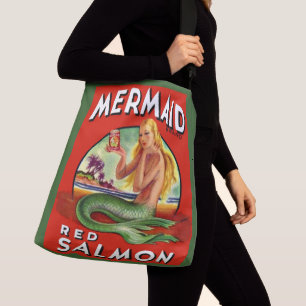 Bolsa Ajustável Smermaid Salmon pode rotular impressão nos anos 40