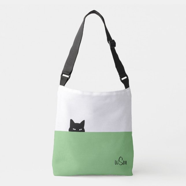 Bolsa Ajustável Sneaky Cat Crossbody Bag (Frente)