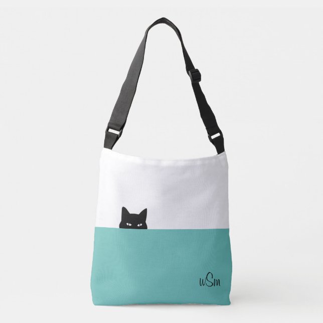 Bolsa Ajustável Sneaky Cat Crossbody Bag (Frente)
