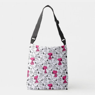 Bolsa Ajustável Snoopy Black & Magenta Pattern