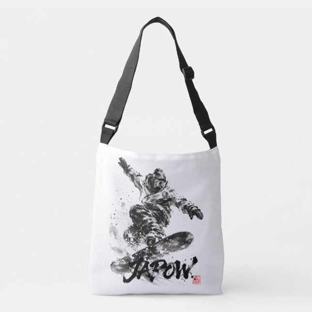 Bolsa Ajustável Snowboard Brush Art - Snowboarder Light (Frente)