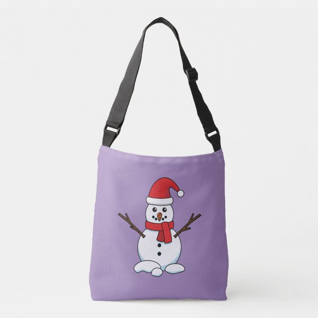 Bolsa Ajustável Snowman com Red Bonnet e Scarf (Frente)