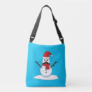 Bolsa Ajustável Snowman engraçado com bigode e papagaio