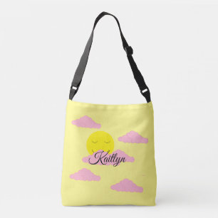 Bolsa Ajustável Sol Nascente com Nuvens Rosadas: Amarelo