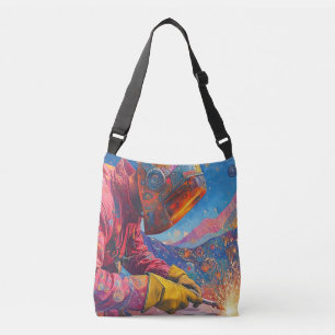 Bolsa Ajustável Soldador Cósmico - Impressão de Arte de Soldadura