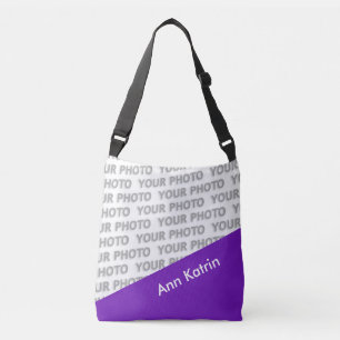 Bolsa Ajustável SOMENTE RETÂNGULOS da COR - roxo + suas ideias