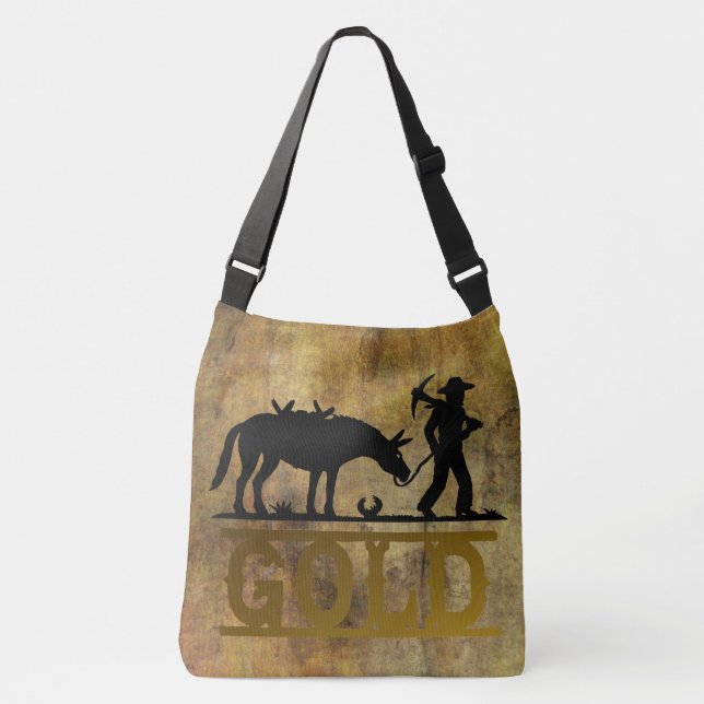 Bolsa Ajustável Sondagem Dourado (Frente)