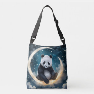 Bolsa Ajustável Sonhando ao Luar: Serenata Celestial do Panda