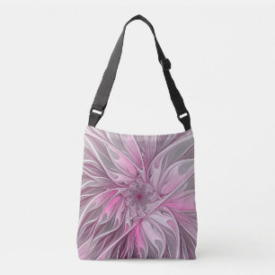 Bolsa Ajustável Sonho De Flor Rosa Fractal, Padrão De Fantasia Fl