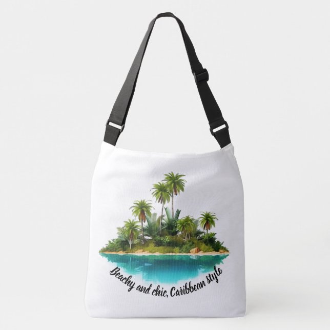 Bolsa Ajustável Sonhos da Ilha - A Coleção de Amigos de Caribe (Frente)