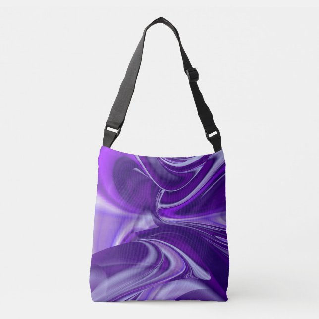 Bolsa Ajustável Sonhos de Arco-Íris de Flor Roxo (Frente)