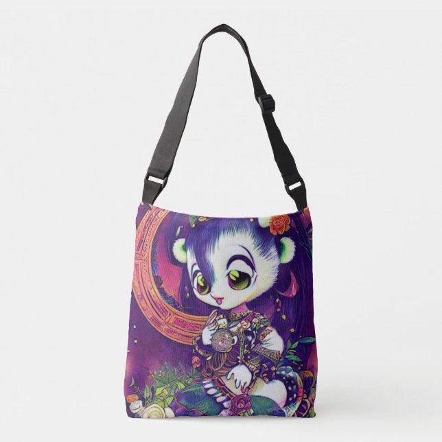 Bolsa Ajustável Sonhos Violet da Panda Princesa- (Frente)
