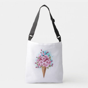 Bolsa Ajustável Sorvete Waffle Rosa Sakura Cone