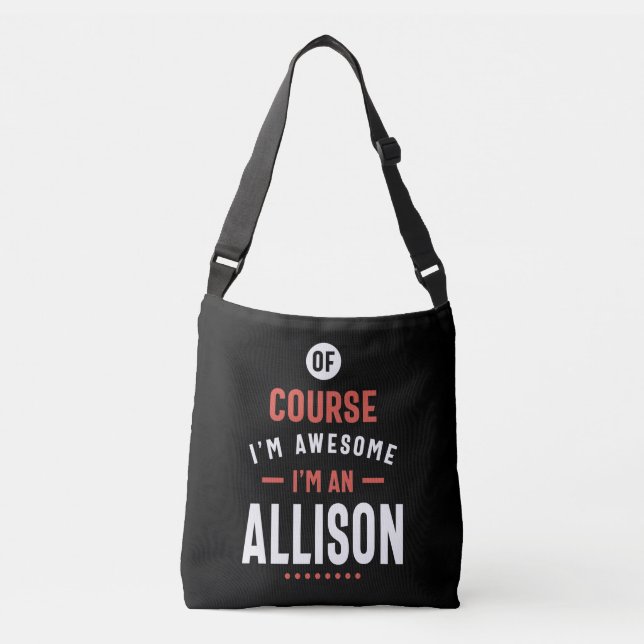 Bolsa Ajustável Sou uma Allison (Frente)