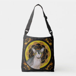 Bolsa Ajustável Sphynx Cat Ninja Boho Retro Hippie