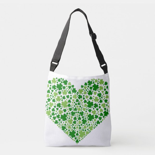 Bolsa Ajustável St Patricks Heart Crossbody Bag (Frente)