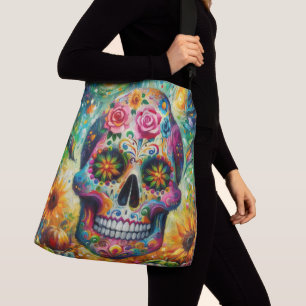 Bolsa Ajustável Sugar Skull Dia De Los Muertos Dia dos Mortos