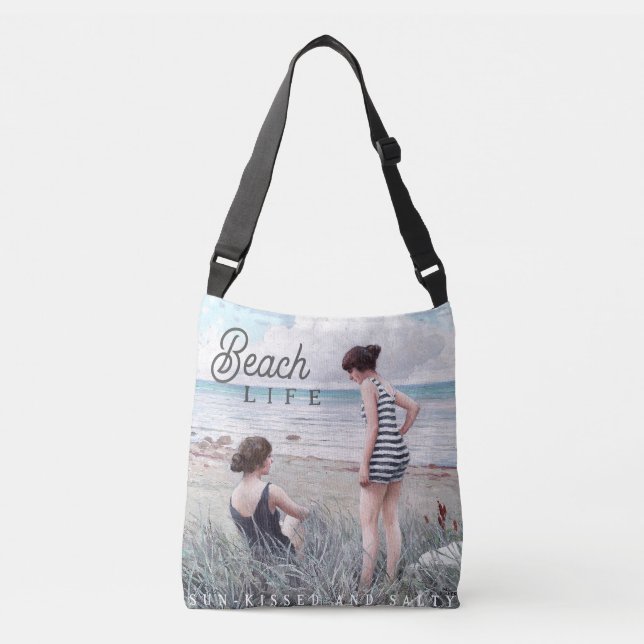 Bolsa Ajustável Sun-Kissed e Salty Beach Life (Frente)