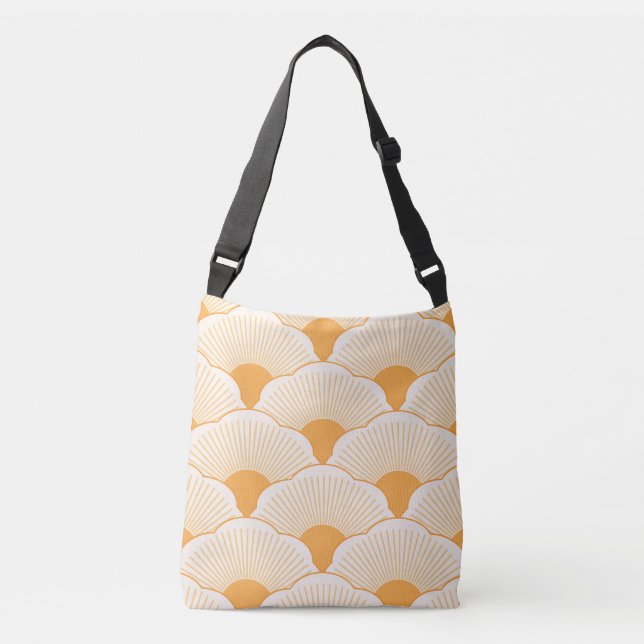 Bolsa Ajustável Sunset, laranja tonal, textura concreta (Frente)