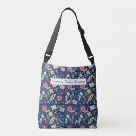 Bolsa Ajustável Suprimentos de Arte Coloridos padrão criativo para