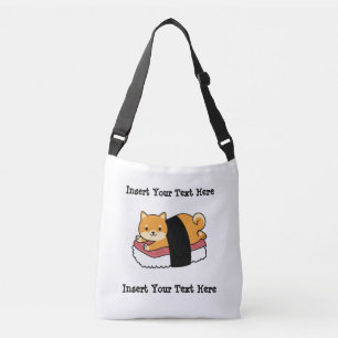 Bolsa Ajustável Sushi Shiba Inu - Cachorro Bonito Comida Japonesa