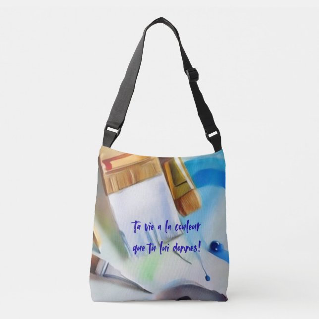 Bolsa Ajustável Ta vie a la couleur que tu lui donnes! (Frente)