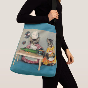 Bolsa Ajustável tabby kitten chef e tabby kitten Assistant
