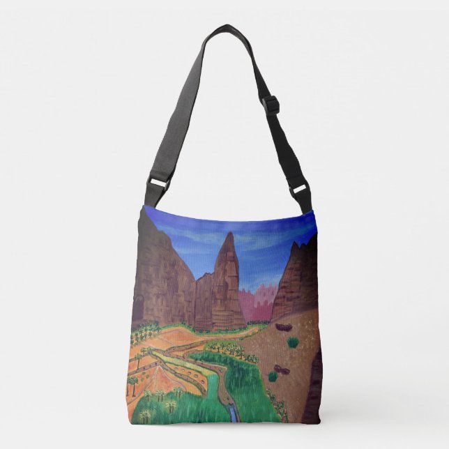 Bolsa Ajustável Tabuk, saco de corpos cruzados da Arábia Saudita (Frente)