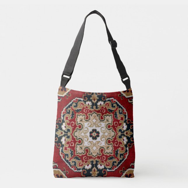 Bolsa Ajustável Tapete Antigo Kilim  (Frente)