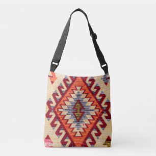Bolsa Ajustável Tapete Kilim Bege Turco Único