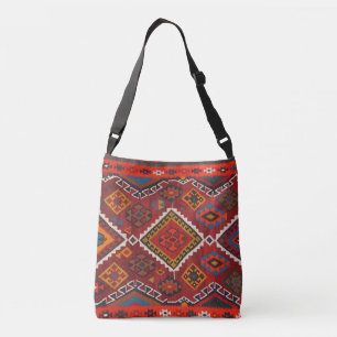 Bolsa Ajustável Tapete Turco Persa Vermelho Oriental