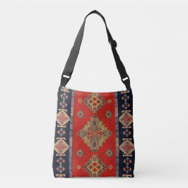 Bolsa Ajustável Tapete Vermelho Kilim Antigo Oriental Único