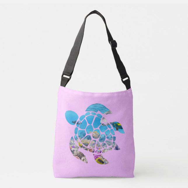 Bolsa Ajustável Tartaruga marinha subaquática (Frente)