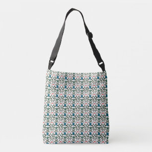 Bolsa Ajustável Tartaruga Marinha Tropical Padrão Floral   Oceano 