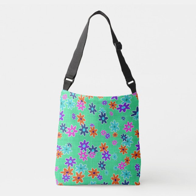 Bolsa Ajustável Tecido Floral Incolor Padrão (Frente)