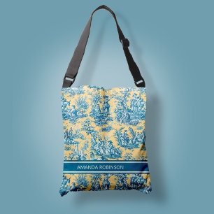 Bolsa Ajustável Tela amarela Elegante de jouy editada