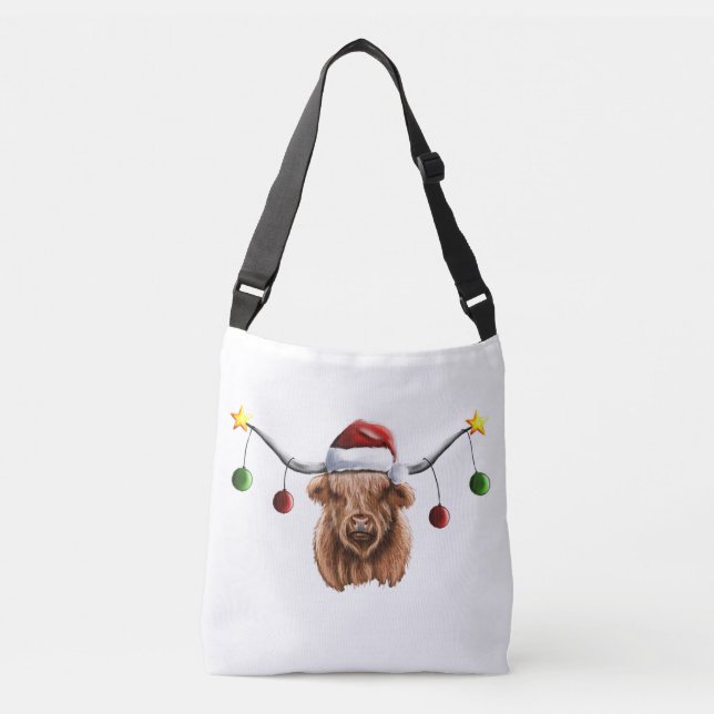 Bolsa Ajustável Tenha uma Feliz de Natal Hielan Coo (Frente)