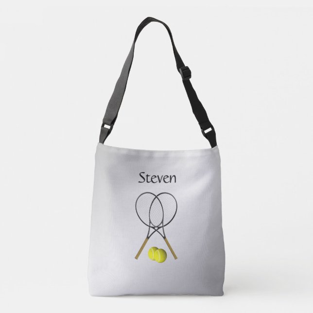 Bolsa Ajustável Tênis de Duplas Tema de Esporte Personalizado (Verso)