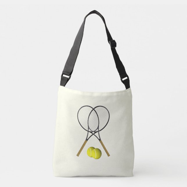 Bolsa Ajustável Tênis Duplas Creme (Frente)