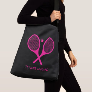 Bolsa Ajustável Tênis Elegante rosa personalizado preto grande