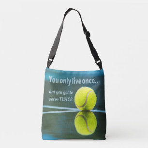 Bolsa Ajustável Tênis vive uma vez, duas vezes, Tênis Ball, Court