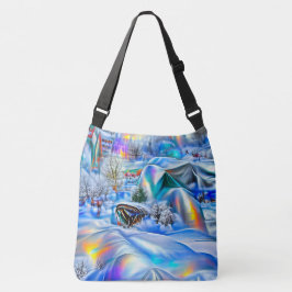 Bolsa Ajustável Terra Maravilha Surreal de inverno com Luzes Iride