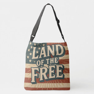 Bolsa Ajustável Terra Vintage dos EUA Dia da Independência Livre