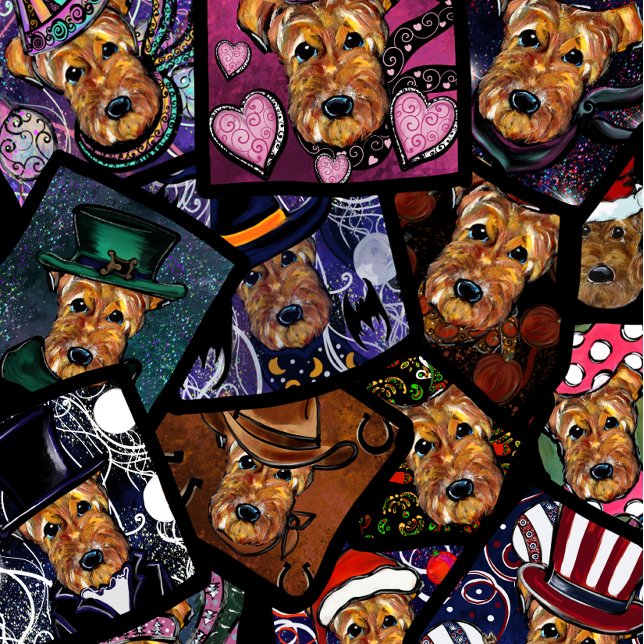 BOLSA AJUSTÁVEL TERRIER AIREDALE (Criador carregado)